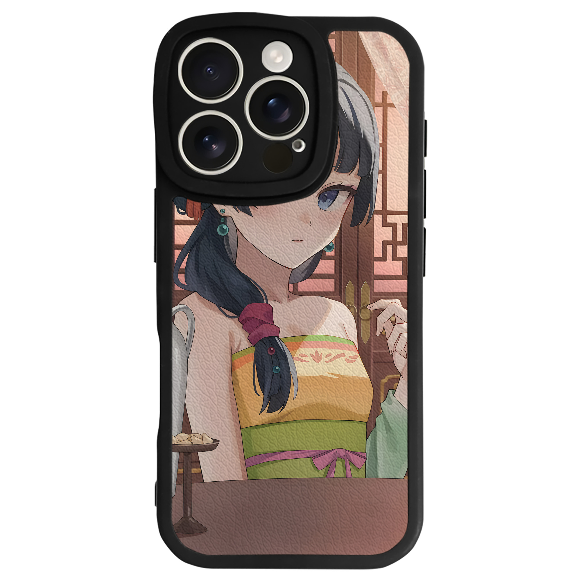 （画像用） 薬屋のひとりごと The Apothecary Diaries 【iPhone 16シリーズ対応】シリコンスマホケース（レザー調） 材質：シリコン